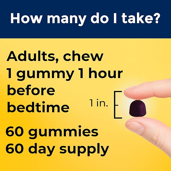 Nature Made Time Release Melatonin 3mg Gummies,100% Drug Free Sleep Aid for Adults,60 Melatonin Gummies,60 Day Supply,(Pack of 2)