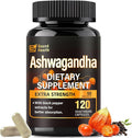 SoundHealth Organic Ashwagandha Capsules Supplement - 120 Capsules (60 Servings)