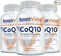 Research Verified CoQ10-100% Pure Extra Strength 300mg CoQ10 – Improved Absorption and Bioavailability with Bioperine - Boost Antioxidant Levels, Improve Cardiovascular Health, 180 Vegan Capsules