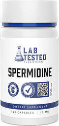 Spermidine 3HCL Supplement - 120 10mg Capsules - 3rd Party COA's provided with Every lot# - Spermidine Trihydrochloride