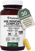 Age Renewal Complex - Cellular Renewal & Senescent Cell Removal Support - Fisetin, Quercetin, Curcumin, Zinc -Senolytic & Autophagy Aid Supplement - - Non-GMO, USA Made Glass Bottle