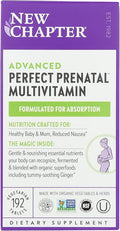 New Chapter Perfect Prenatal Vitamins, Organic Prenatal Vitamins, Non-GMO Ingredients for Healthy Baby & Mom - Folate (Methylfolate), Iron, Vitamin D3, Fermented with Whole Foods and Probiotic, 192 count