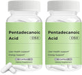 Pentadecanoic Acid, Pentadecanoic Acid Supplement, C15:0 Supplement, Cellular Metabolic Support & Immune System Enhancement, Premium High Altitude Sheep Milk Sourced 60 Capsule 2PCS