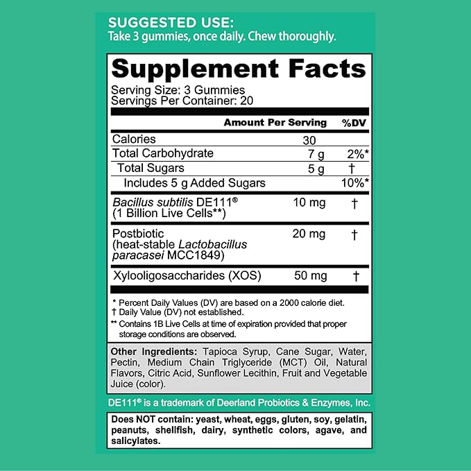 Goli Nutritional Supplement, Pre+Post+Probiotics Gummy - 300 Count - World's First 3-in-1 Gluten-Free, Vegan, Non-GMO, and Gelatin-Free.