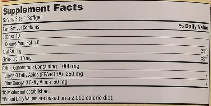 Kirkland Signature hgar Fish Oil Concentrate 2 Pack, 400 Count (Pack of 2)