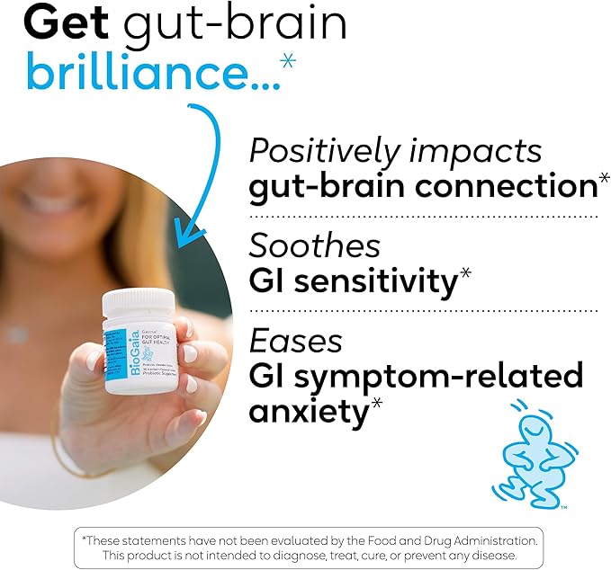 BioGaia Gastrus Gut Health | Probiotic Capsules | Eases Abdominal Discomfort, Gas & Bloating | Promotes Regularity & a Healthy Gut | Supports a Balanced Microbiome | Backed by 30 Years of Research