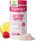 Supergut GLP1 Daily Support - Raspberry Lemon - High Fiber GLP-1 Supplement Powder for Women & Men - Sugar-Free Drink Mix for Gut Health & Digestive Support (18 Servings)