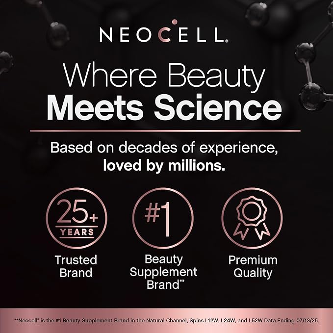 NeoCell Biotin Collagen Keratin Supplement | 80000mcg | 60 Capsules | Beauty B-Complex | Plus Hyaluronic Acid | Hair, Skin, and Nails