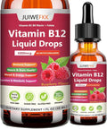 Liquid Vitamin B12 Drops 5000 mcg - Extra Strength B12 Methylcobalamin with B1 B6 B3 Folate Niacin - Fast Absorption Sublingual B-12 Drops for Energy Metabolism & Brain Function, Vegan B Complex
