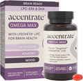 Omega Max w/LYSOVETA LPC | EPA & DHA Supplements for Brain & Retina Health | Focus, Attention, Memory, Mood & Vision | 6X Higher Absorption Than Fish Oil | High Potency Omega-3 LPC-DHA