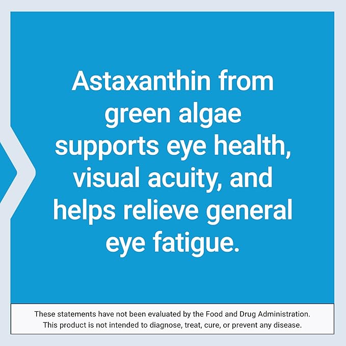 Life Extension Astaxanthin with Phospholipids – Antioxidant Support, Eye Health – Algae-Derived – Gluten-Free, Non-GMO – 30 Softgels
