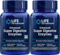 Life Extension Enhanced Super Digestive Enzymes, 60 Vegetarian Capsules (Pack of 2)