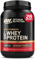 Optimum Nutrition Gold Standard 100% Whey Protein Powder, Extreme Milk Chocolate, 2 Pound (Pack of 1) (Packaging May Vary)