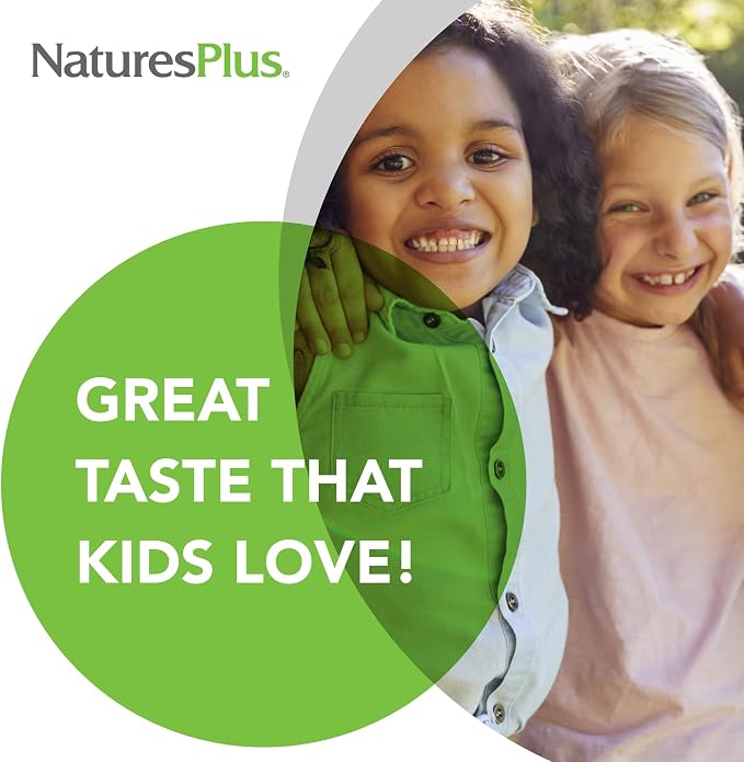 NaturesPlus Animal Parade Vitamin C Children's Chewable - Natural Orange Juice Flavor - 90 Animal-Shaped Tablets - Vegan, Vegetarian, Gluten Free - 45 Servings