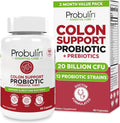 Probulin Colon Support Probiotic Supplement, Daily Gut, Digestive, and Immune Health Probiotics Capsules for Men and Women, 20 Billion CFU, Vegan, 60 Count Bottle