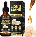 Lions ManeMushroom Drops – Brain Supplement 120,000 MG, Memory Focus & Immunity Vitamins, Plant Extract 2Oz