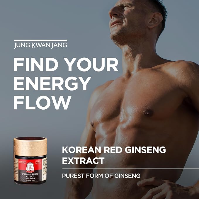 JUNG KWAN JANG Korean Red Ginseng Concentrated Extract 120g, Premium Korean Ginseng Roots, Immune System Booster, Energy Stamina, Antioxidants Healthy Memory, Blood Circulation