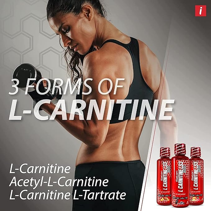 iSatori L-Carnitine LS3 1500, Triple-Blend Liquid L Carnitine Supplement, with Acetyl & Tartrate, Stimulant Free Energy, Low Calories, Sugar or Gluten, Keto-Friendly, Malibu Beach Flavor (32 Servings)