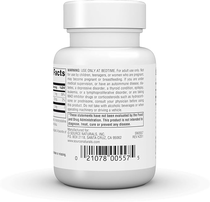 Source Naturals Sleep Science Melatonin, Helps Promote Sleep* - 5 mg - 120 Vegan Tablets