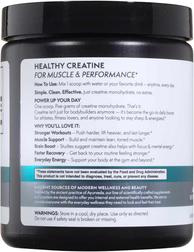 TERRA ORIGIN Creatine Monohydrate Powder | 45 Servings | Micronized Creatine Supplement | Unflavored, Pure Creatine for Women & Men | Gluten Free, Sugar Free, Made in USA