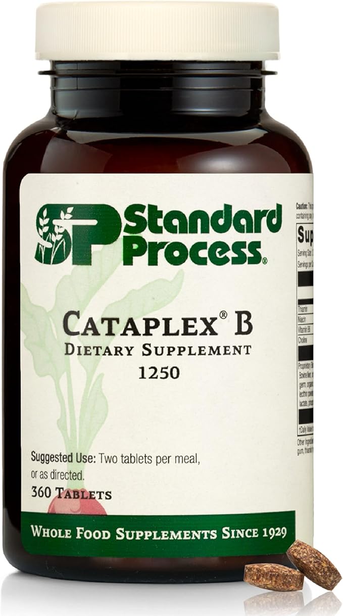 Standard Process Cataplex B Dietary Supplement - Non-Dairy & Non-Soy - Cardiovascular & Nervous System Health Supplement - 360 Tablets