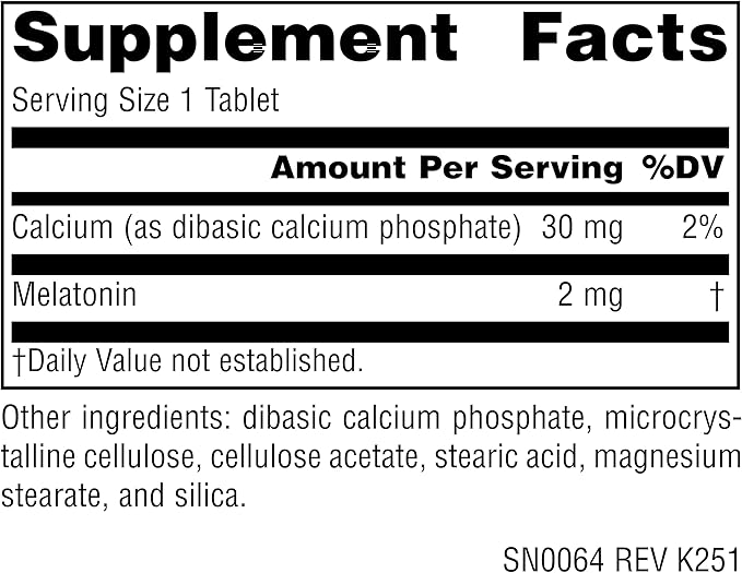 Source Naturals Melatonin, Helps Promote Sleep* - 2 mg - 240 Time Release Tablets