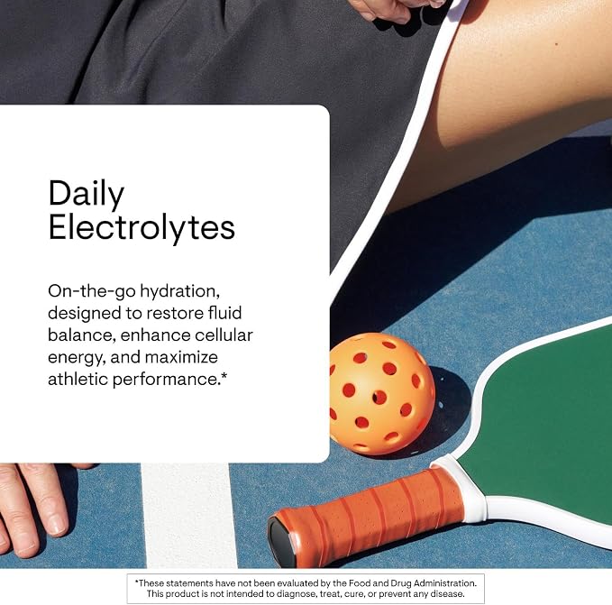 THORNE - Daily Electrolytes - Zero Sugar & Low-Calorie Electrolyte Powder Drink Mix - Flavors Derived from Natural Sources - NSF Certified for Sport - Variety - 30 Stick Packs