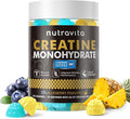 Nutravita NSF Certified Creatine Gummy - Creatine Monohydrate Gummies for Men & Women-5g of Creatine Monohydrate per Serving - Sugar Free,Vegan,Blueberry Pineapple Flavor, 120 Count