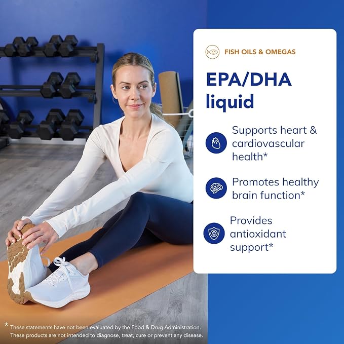 Pure Encapsulations EPA/DHA Liquid | Ultra-Pure, Molecularly Distilled Fish Oil Liquid | 7 fl. oz. | Lemon Flavor
