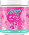 Alani Nu Pre Workout Powder Pink Slush, Amino Energy Boost, Endurance Supplement, Sugar Free, 200mg Caffeine, L-Theanine, Beta-Alanine, L-Citrulline, 30 Servings