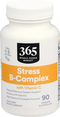 365 by Whole Foods Market, Vitamin B Stress Complex with Vitamin C, 90 Veg Capsules
