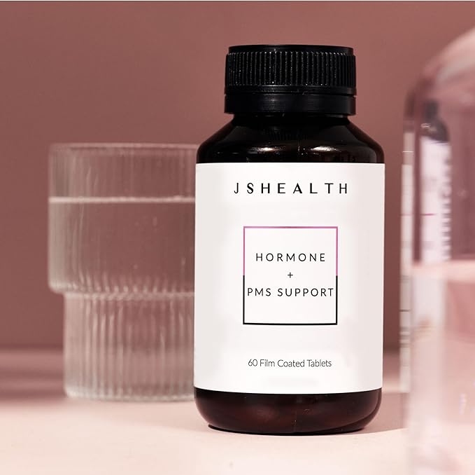 JSHealth Hormone Balance for Women. PMS Support with Vitamins B3, B6, Magnesium. Premenstrual Tension Relief. Nutritionist-Formulated, Vegan (60 Tablets)