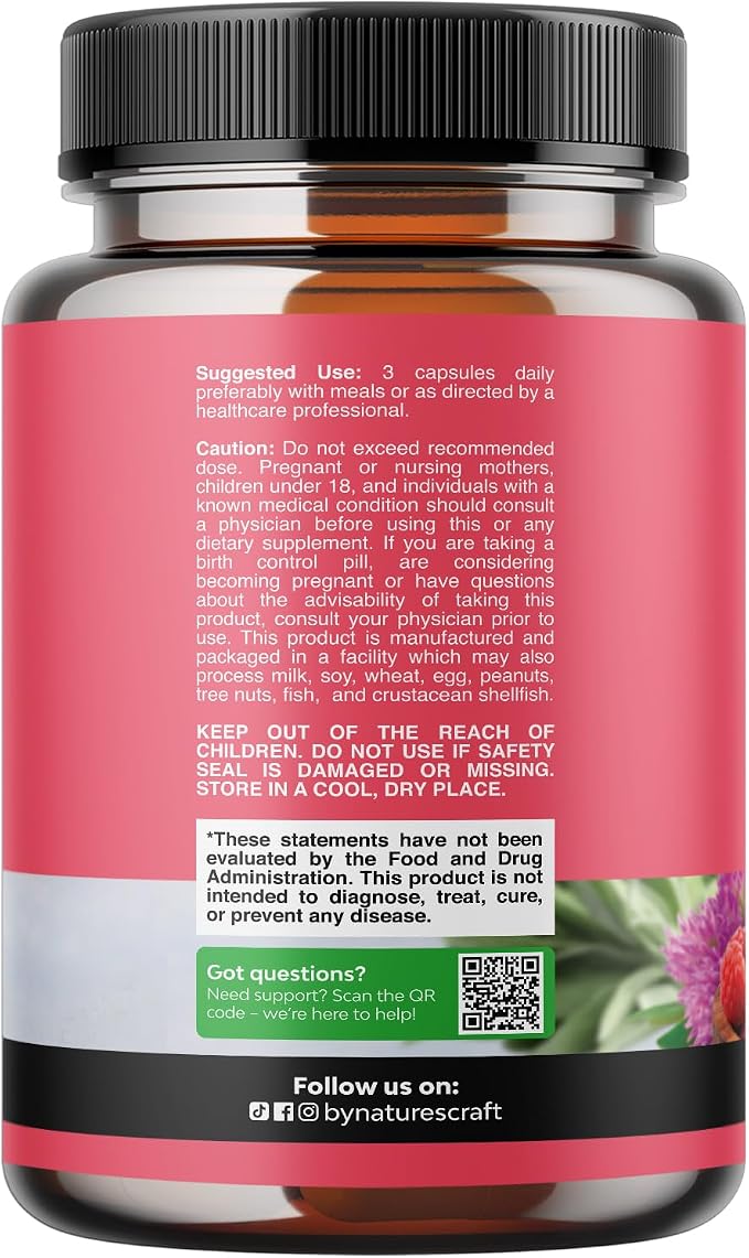 Complete Herbal Menopause Supplement for Women - Multibenefit Menopause Ease Hormone Balance for Women for Night Sweats Mood and More with Dong Quai Vitex Chaste Berry and Black Cohosh - 90 Count