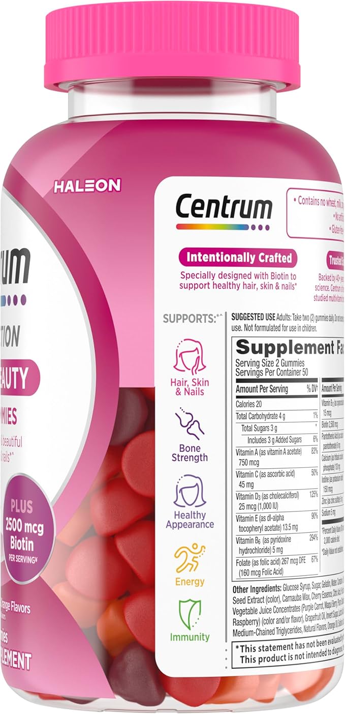 Centrum Multivitamin Gummy, 100 Count (Pack of 1)