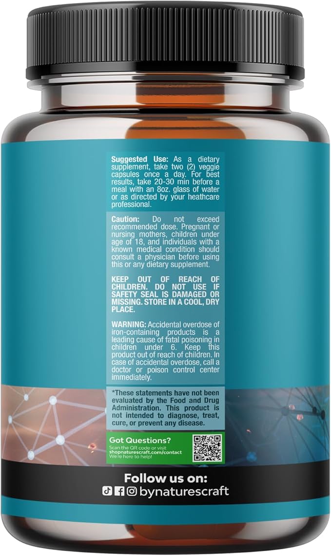 Natural Mind and Memory Supplement for Increased Mental Performance and Clarity Supports Brain Function Made with Pure Green Tea Extract DMAE Bitartrate and Vitamins - 60 Count