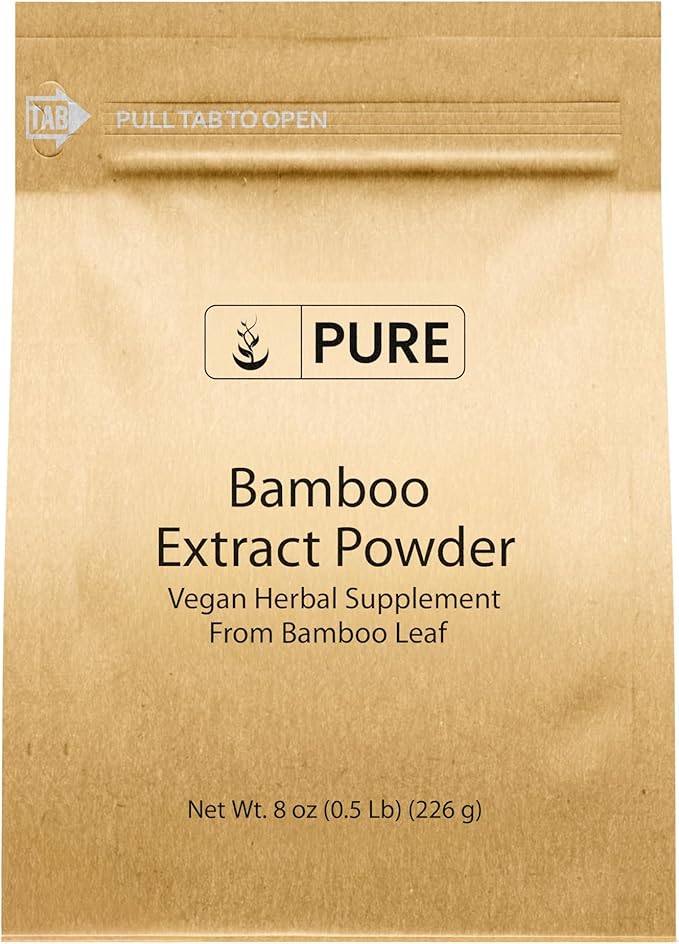Pure Original Ingredients Bamboo Extract (8oz) Non-GMOm Gluten-Free, Herbal Supplement
