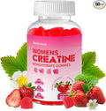 Sugar Free Creatine for Women, Creatine Monohydrate Gummies with Collagen,Energy Creatine Supplement for Muscle Strength, Strawberry Flavor,60 Count