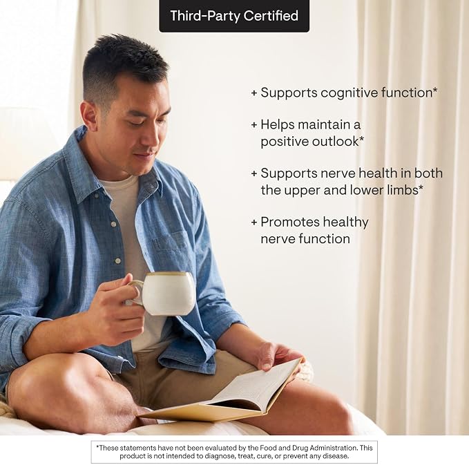 THORNE - Acetyl-L-Carnitine - 500 mg - Supports Brain Function, Mood & Healthy Nerve Sensations in the Hands & Feet* - Third-Party Certified - Gluten, Dairy & Soy-Free - 60 Capsules