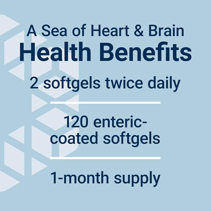 Life Extension Super Omega-3 EPA/DHA Fish Oil, Sesame Lignans & Olive Extract – Heart Health, Brain Health, Inflammation Health Support, Gluten-Free, Enteric-Coated, Non-GMO, 120 Softgels