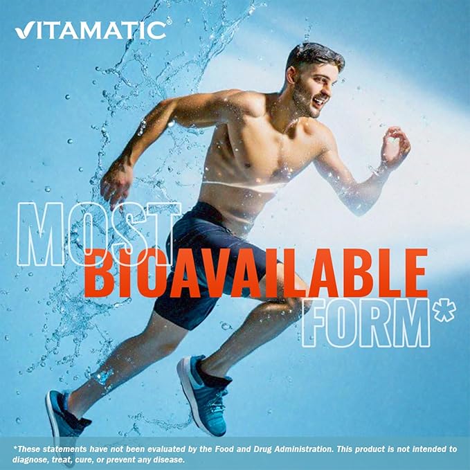Vitamatic Magnesium (from Bisglycinate & Oxide) - Supports Muscle, Joint, and Heart Health 250 Grams - 125 Servings