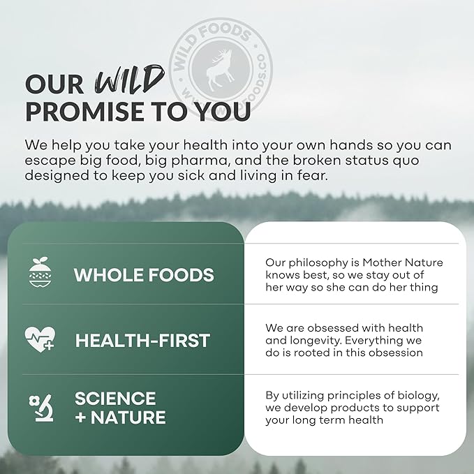 Wild Foods 3 in 1 Magnesium Glycinate L Theanine for Calm Sleep & Muscle Relaxation - Glycinate, Malate, Taurate - 100% Natural Magnesium Complex for Women and Men - 60 Capsules