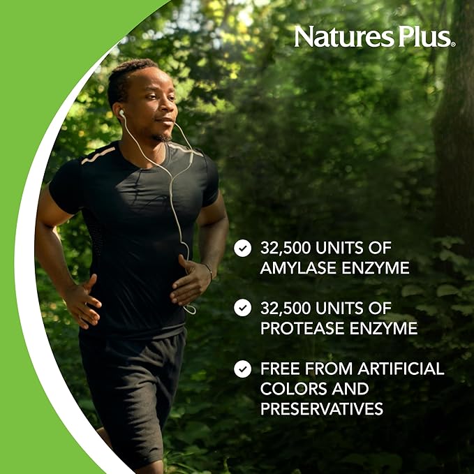 NaturesPlus Ultra-Zyme - 90 Tablets - Enzyme Supplement to Support Healthy Digestion - Gluten Free - 45 Servings