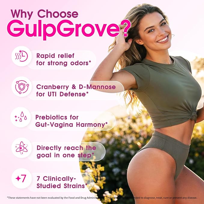 Vaginal Probiotics for Women with Prebiotics & Cranberry - Dr. Formulated Feminine pH Balance Daily Supplement, Supports Vaginal Odor Control & Urinary Tract Health, 30 Servings