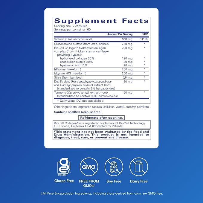 Pure Encapsulations - Ligament Restore - Dietary Supplement Helps Maintain Healthy Tendons, Ligaments and Joints - 120 Capsules
