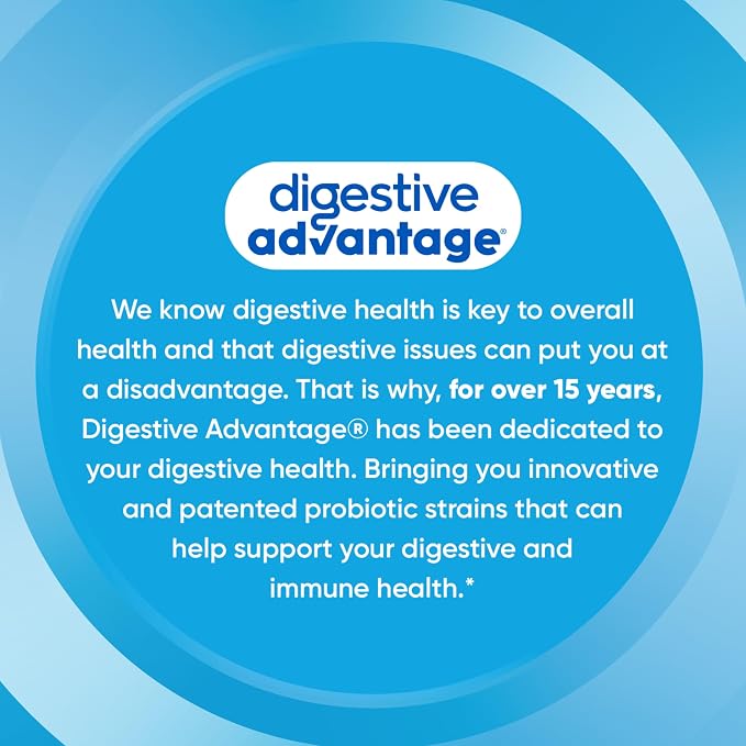 Digestive Advantage Probiotics for Digestive Health, Daily Probiotics for Women & Men, Supports Gut Health, Occasional Bloating & Diarrhea, Minor Abdominal Discomfort, & Immune Support, 80ct Capsules