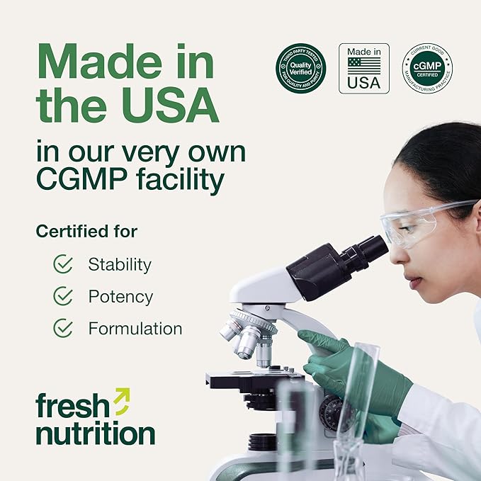 Fresh Nutrition Organic Milk Thistle Supplement - Potent Strength – 4 Month Supply – Silymarin Thistle Seed Standardized Extract 4:1 - Made in The USA - 120 Capsules