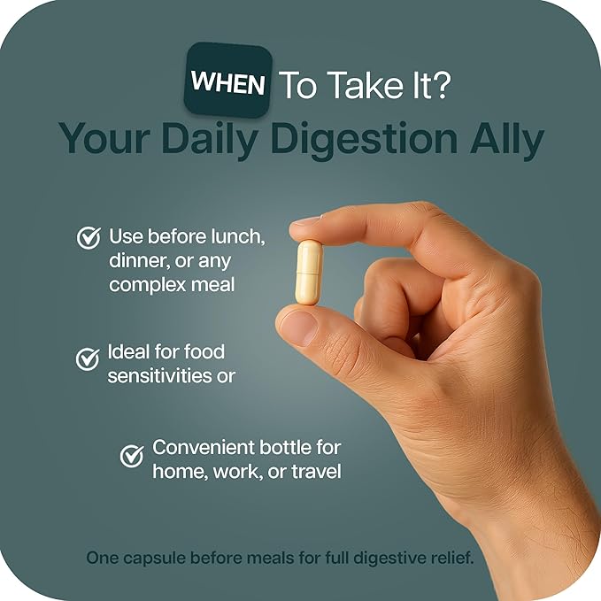 Houston Enzymes TriEnza Digestive Enzymes for Women & Men, Digestive Enzyme Supplements for Proteins, Carbs, Fats & Polyphenols Help Break Down Wheat, Dairy, Soy, 180 Capsules (90 Doses)