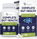 Migcopat Probiotic Prebiotic, Postbiotic & Digestive Enzymes for Digestive Health, 80 Billion CFU Probiotics Complete Gut Support with Berberine, Cinnamon, L-Glutamine, for Men & Women, 120 Capsules