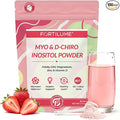 Myo & D-Chiro Inositol Powder 40:1 Ratio for Women's Hormone Balance & Ovarian Support - with Folate, DIM, Zinc, Magnesium Glycinate & Vitamin D3, 30 Servings (Strawberry)