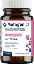 Metagenics HerWellness Estrovera - Hormone-Free Plant-Based Supplement - Supports Menopause & Perimenopause Relief - Hot Flashes, Night Sweats, Multi-Symptom Support - Vegetarian, Non-GMO - 90 Tablets